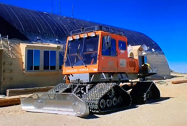 A Tucker Terra snocat dozer used by the heavy industrial industry