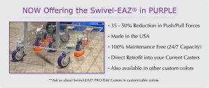 Now Offering Swivel-EAZ® Products in Purple